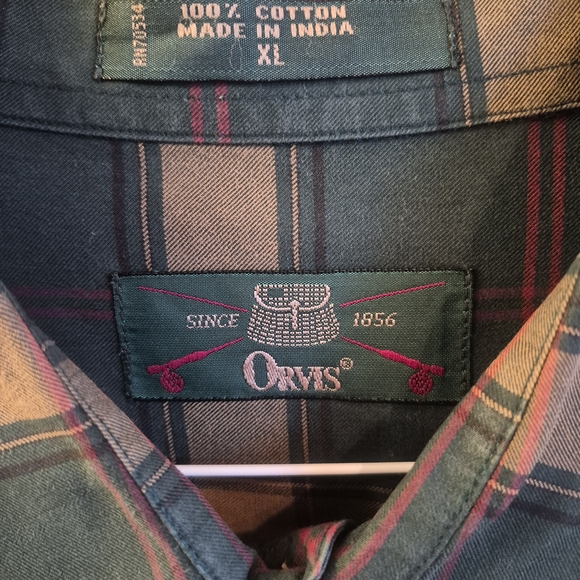 Chaps Green Plaid Men's Shirt - Picture 2 of 6